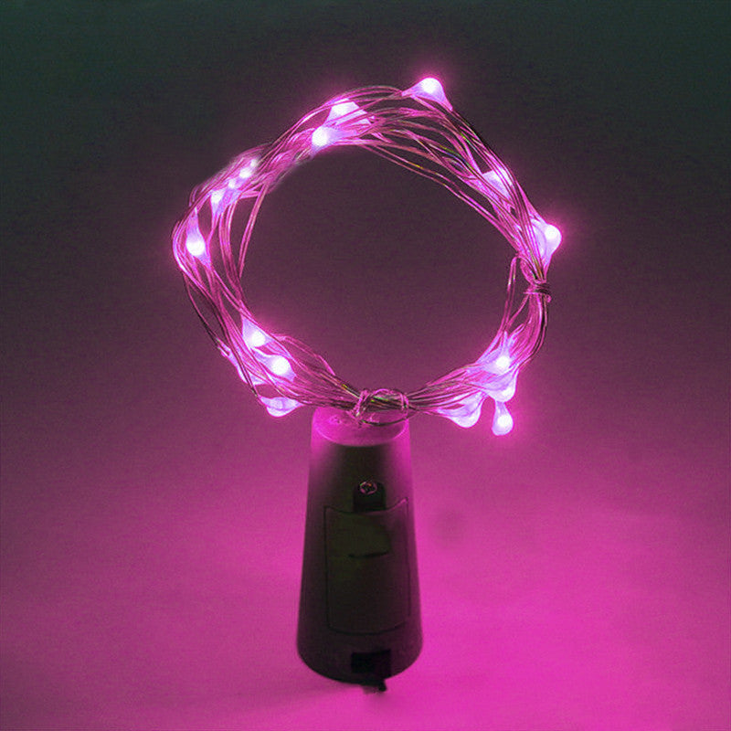 10LED Solar Powered Wine Bottle LED Copper Wire String Light